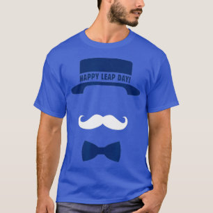 T-shirt Joyeux bonjour Casquette Mustache Funny Jaune