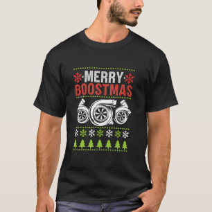 T-shirt Joyeux Boostmas Vilains Noël Drôle Turbo Boost Noë