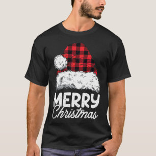 T-shirt Joyeux Buffalo de Noël Plaid Rouge Noël Noël Noël 
