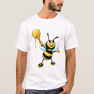 T-shirt Joyeux Bumble Bee avec un Scoop de miel