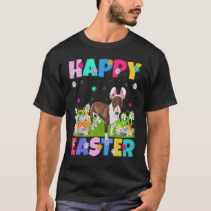 T-shirt Joyeux Bunny de Pâques Bull Terrier Chien de Pâque