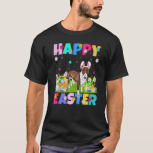 T-shirt Joyeux Bunny de Pâques Bull Terrier Chien de Pâque