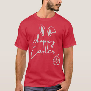 T-shirt Joyeux Bunny de Pâques minimalistes Vacances