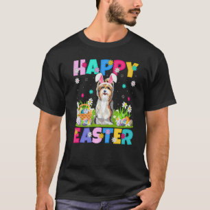 T-shirt Joyeux Bunny de Pâques Yorkshire Terrier Chien de