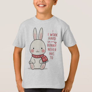 T-Shirt Joyeux Bunny - Joli Bunn Minimaliste Carto