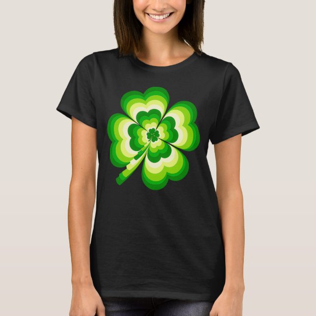 T-shirt Joyeux C Jour de la Saint Patrick Shamrock irlanda (Devant)