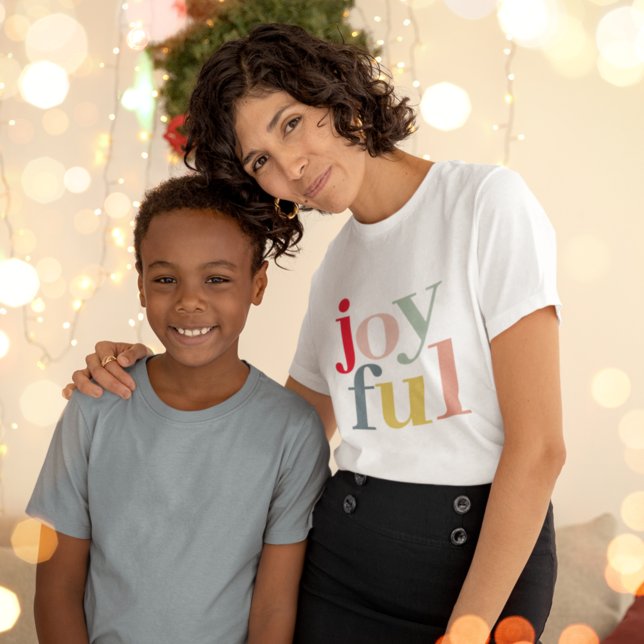 T-shirt Joyeux cadeau de Noël coloré moderne (Créateur téléchargé)