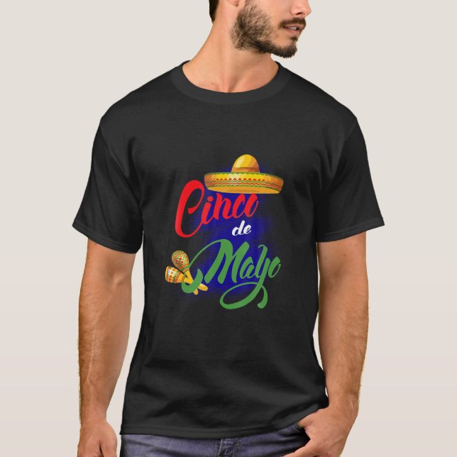 T-shirt Joyeux Cadeaux Drôle Cinco De Mayo Fiesta Viva Mex (Devant)