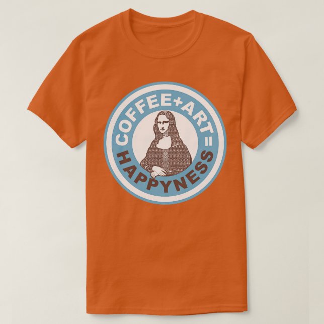 T-shirt Joyeux café Art (Design devant)
