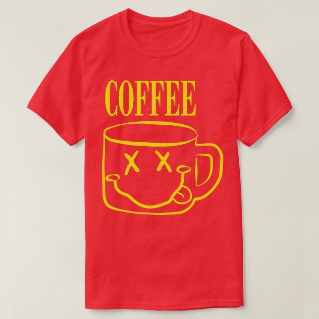 T-shirt Joyeux café Grunge du lundi (Design devant)