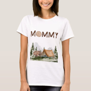 T-shirt Joyeux Camper Mountain Forest Bear Anniversaire ma