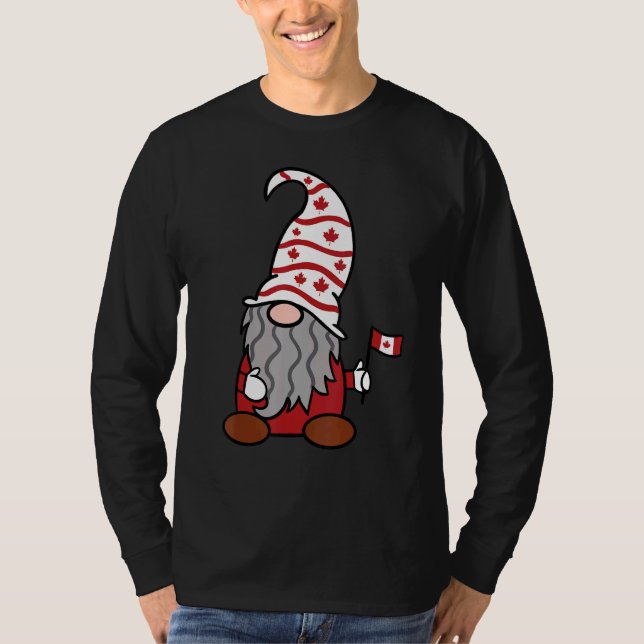 T-shirt Joyeux Canada Day Canadian Pride Gnome Drapeau 1e  (Devant)