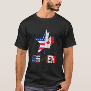 T-shirt Joyeux Canada Day Us Eh Drapeau Canadien Patriotiq