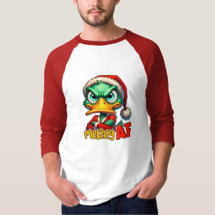 T-shirt Joyeux canard gris vert AF