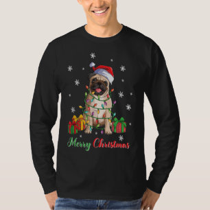 T-shirt Joyeux Carlin de Noël Amoureux des chiens Ugly Xma