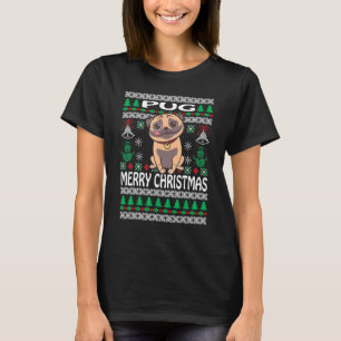 T-shirt Joyeux Carlin de Noël UGLY Xmas Pyjama Boys Ado
