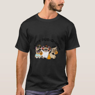 T-shirt Joyeux Carlin-O-Ween Costumes mignons Carlin Chien