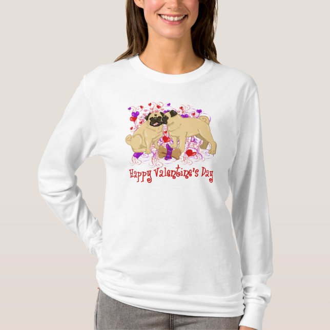 T-shirt Joyeux Carlin Valentin Baiser Tee - shirts (Devant)
