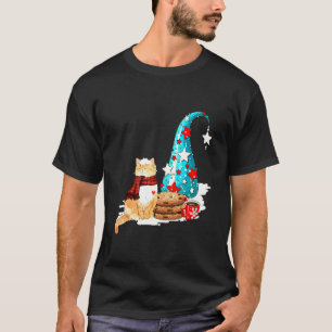 T-shirt Joyeux Cat Noël Chat Avec Cookies