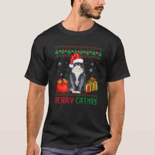 T-shirt Joyeux Catmas Chat Vilain Noël Anglais Shorthair