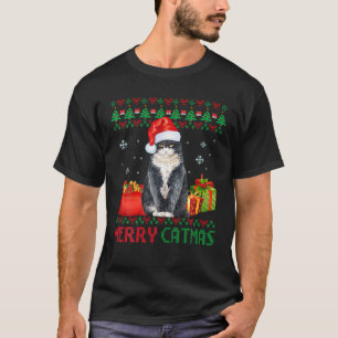 T-shirt Joyeux Catmas Chat Vilain Noël Anglais Shorthair