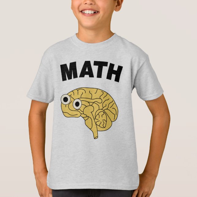 T-shirt Joyeux cerveau des maths (Devant)