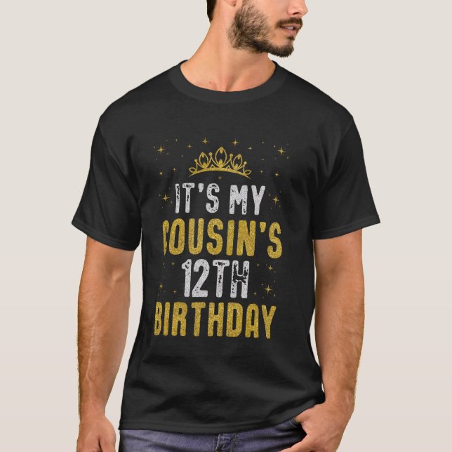 T-shirt Joyeux c'est le 12e anniversaire de My Cousin 2013 (Devant)