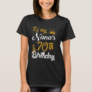 T-shirt Joyeux c'est le 70e anniversaire de My Nana 1955 7