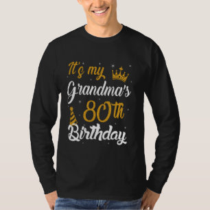 T-shirt Joyeux c'est le 80e anniversaire de ma grand-mère 