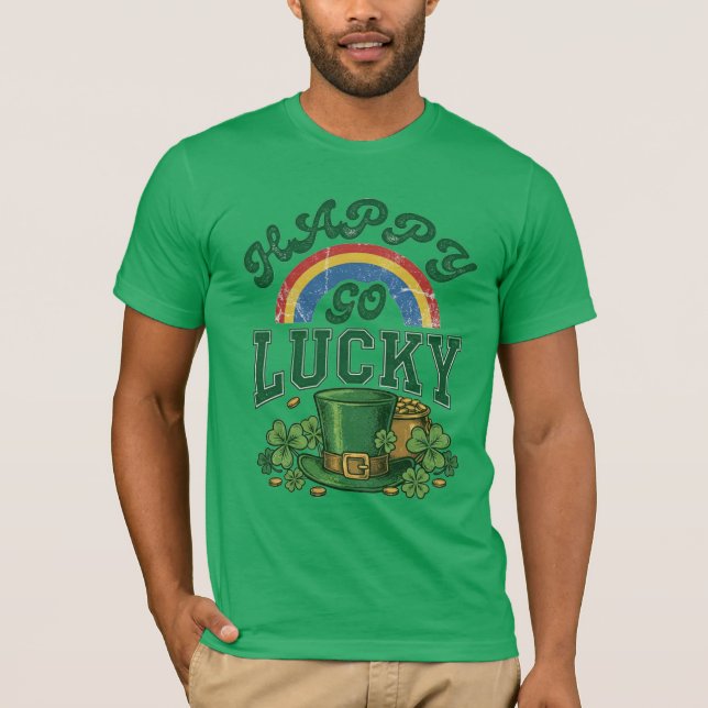 T-shirt Joyeux Chanceux Saint-Patrick (Devant)