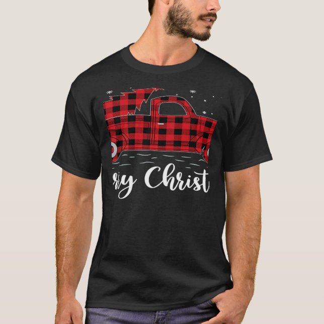T-shirt Joyeux Chariot Rouge Buffalo Joyeux Chariot Rouge  (Devant)