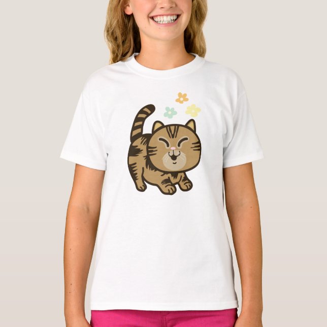 T-shirt Joyeux chat (Devant)