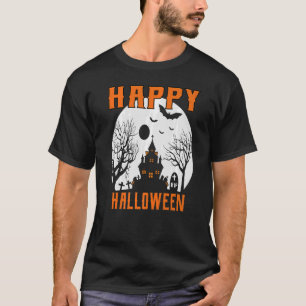 T-shirt Joyeux château d'Halloween