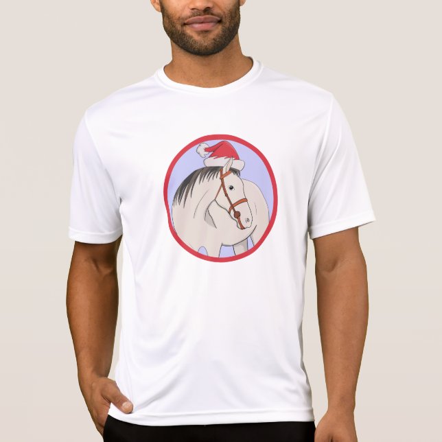 T-shirt Joyeux Cheval de Noël (Devant)