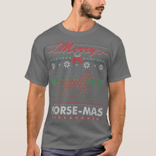 T-shirt Joyeux cheval Horsemas cavalier Vilain pull de Noë