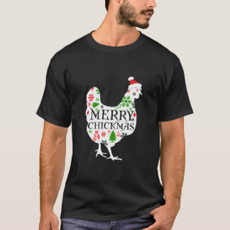 T-shirt Joyeux Chickmas Santa Hat Chicken Amateurs de poul