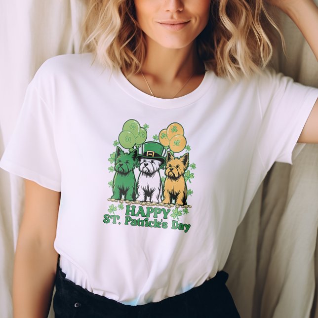 T-shirt Joyeux chien de Jour de la Saint Patrick (Créateur téléchargé)