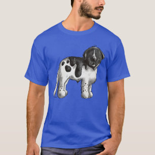 T-shirt Joyeux chien de Terre-Neuve Dogs Cartoon Cadeau dr