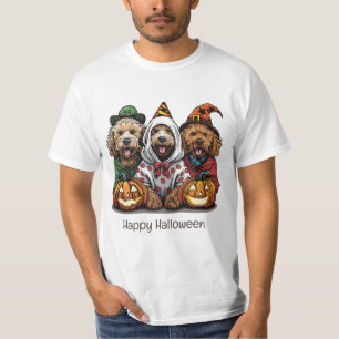 T-shirt Joyeux chien d'Halloween Goldendoodle