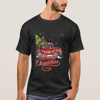 T-shirt Joyeux Chien taureau de Noël Père Noël Reindeer Re