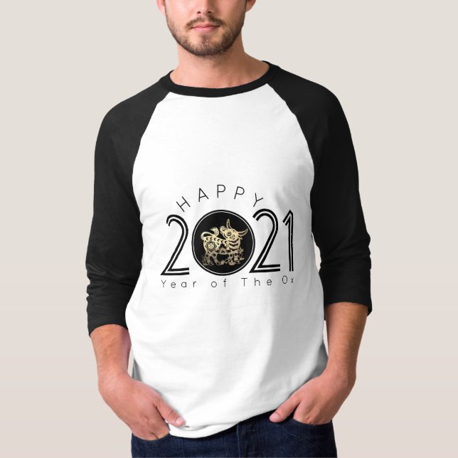 T-shirt Joyeux Chinois X Nouvel An 2021 Femmes BT (Devant)