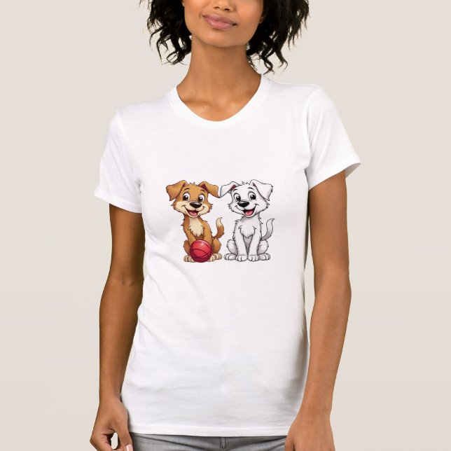 T-shirt Joyeux chiot (Devant)