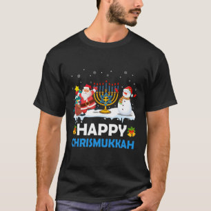 T-shirt Joyeux Chrismukkah Hanukkah Amusement Joyeux Noël 