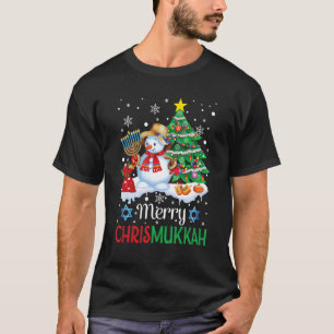 T-shirt Joyeux Chrismukkah Hanukkah Noël Xmas juif
