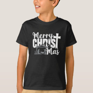 T-shirt Joyeux Christ Mas Noël chrétien Jésus Famille 