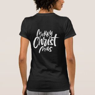 T-shirt Joyeux CHRISTmas Lettres Christian Christ Jésus