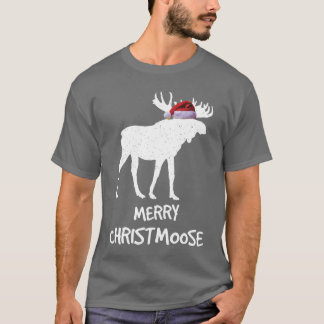 T-shirt Joyeux Christmoose J'aime les cadeaux de Moose pou