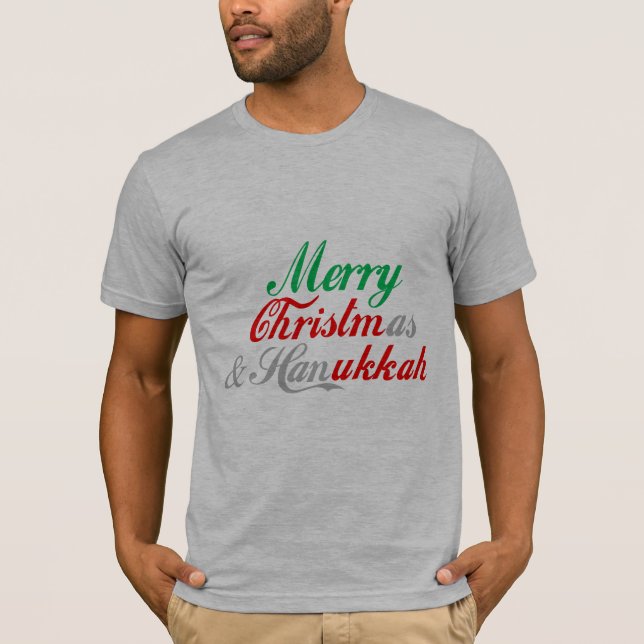 T-shirt Joyeux Christmukkah (Devant)