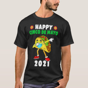 T-shirt Joyeux Cinco De Mayo 2021 Mignon Taco portant un m