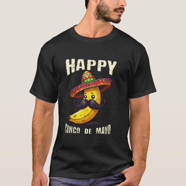 T-shirt Joyeux Cinco de Mayo Banane (Devant)